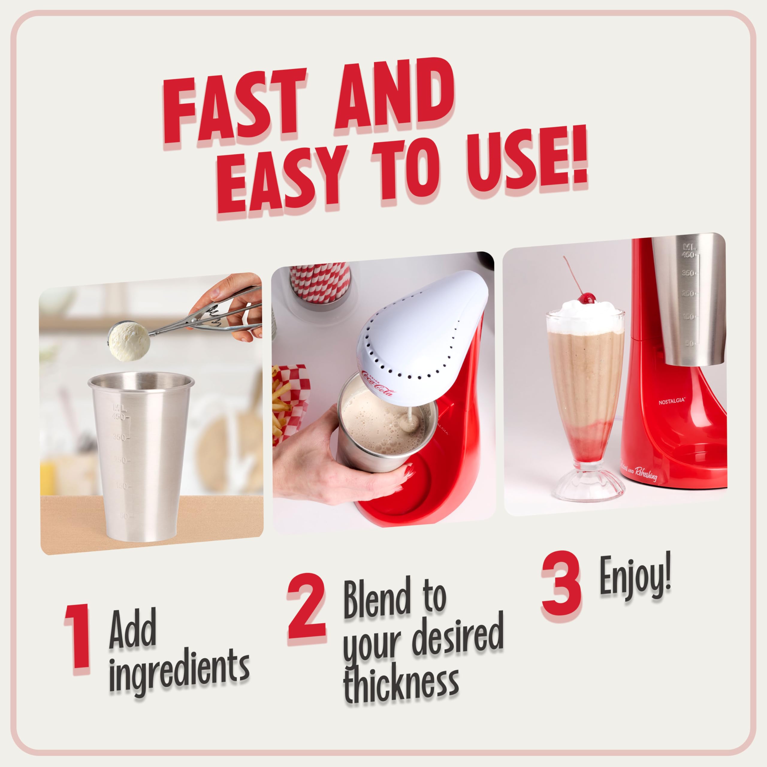 Amazon.com: Nostalgia Two-Speed Electric Coca-Cola Limited